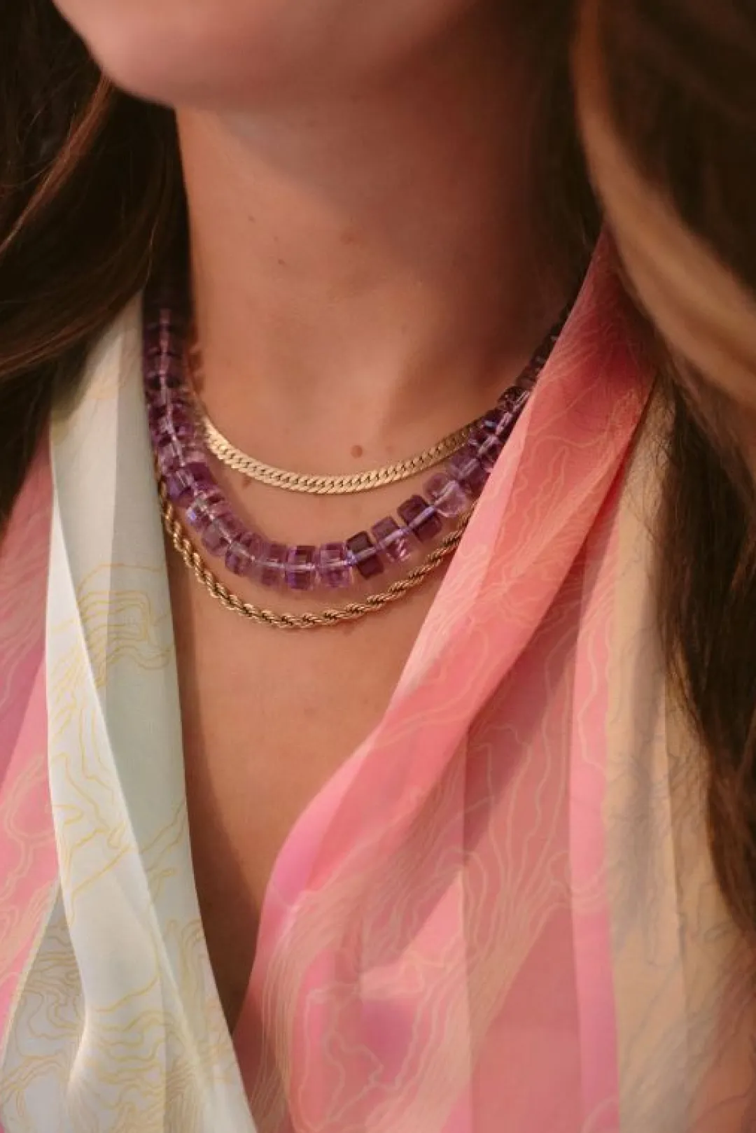 Brinker & Eliza Amethyst Strand Necklace