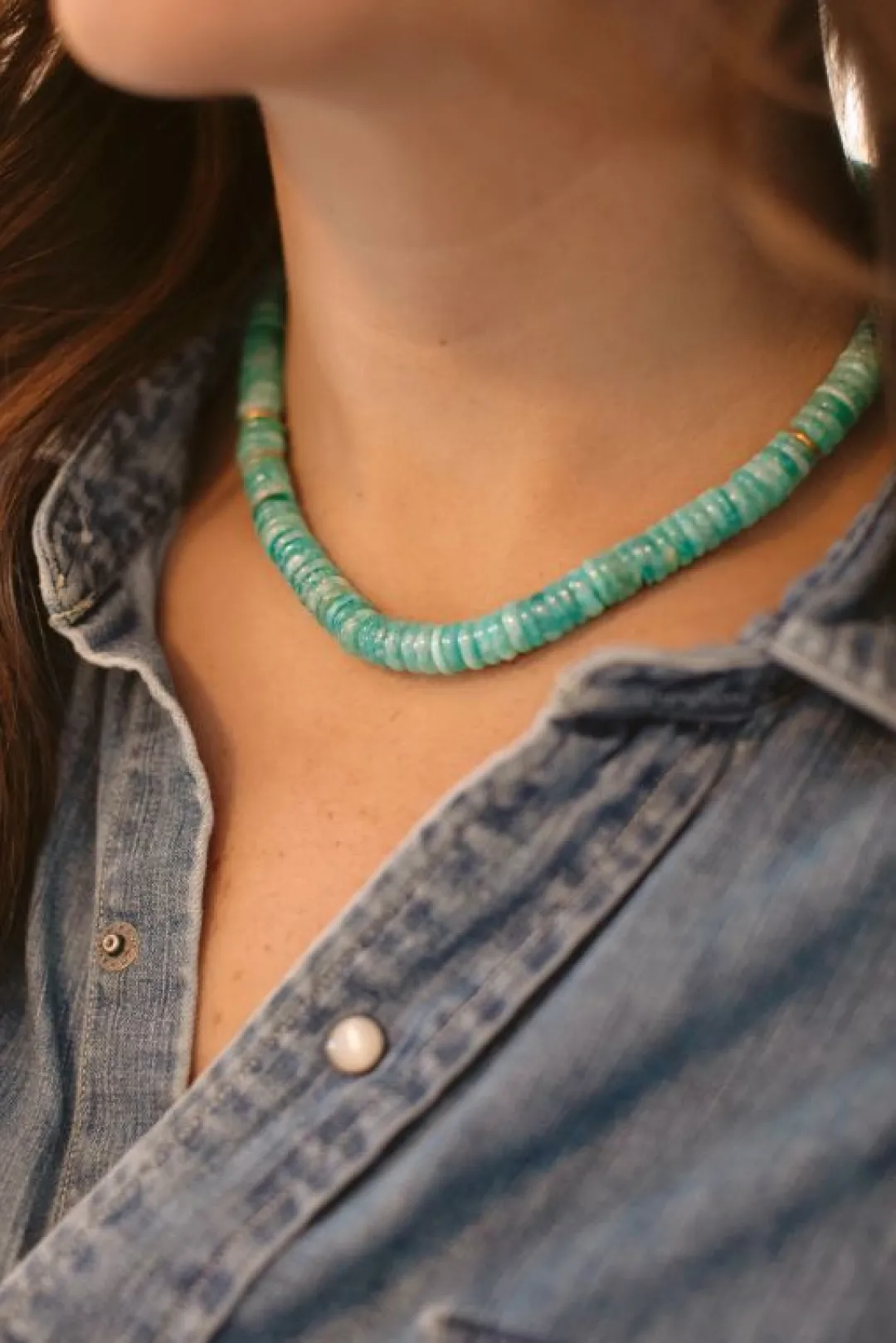Brinker & Eliza Apatite Strand Necklace