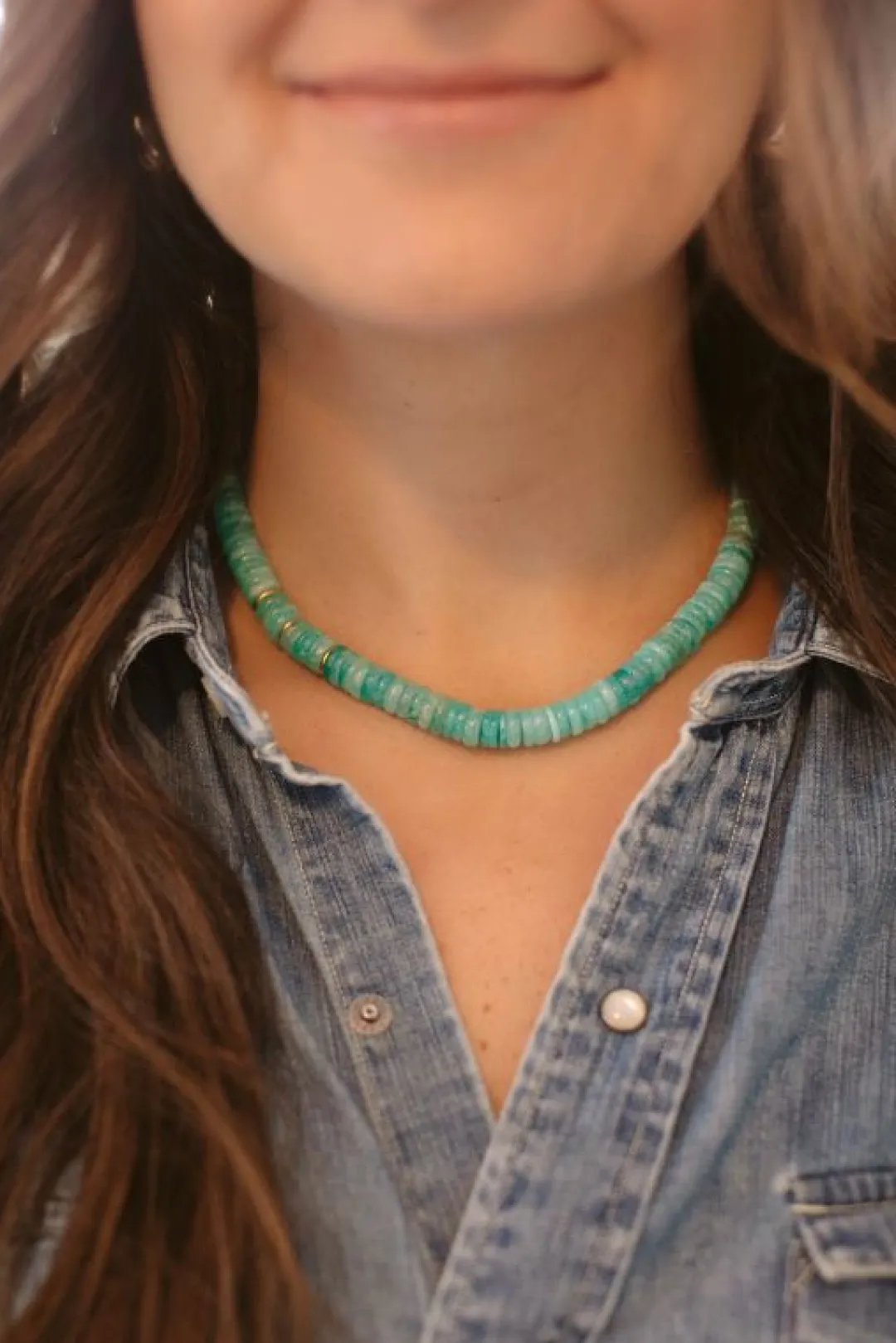 Brinker & Eliza Apatite Strand Necklace