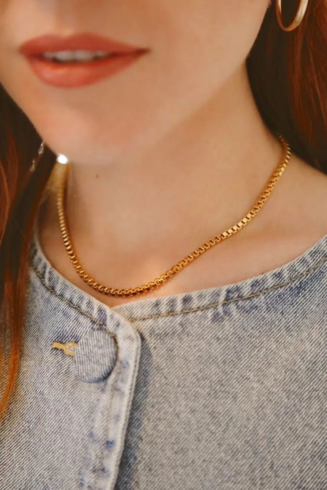 Brinker & Eliza Box Chain Necklace