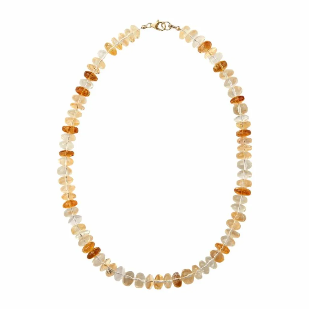 Brinker & Eliza Citrine And 14K Gold Necklace