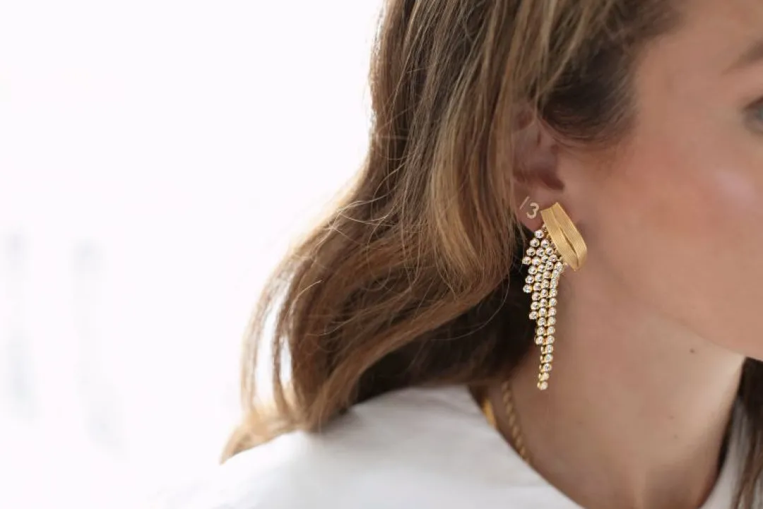 Brinker & Eliza Crystal Fringe Earrings