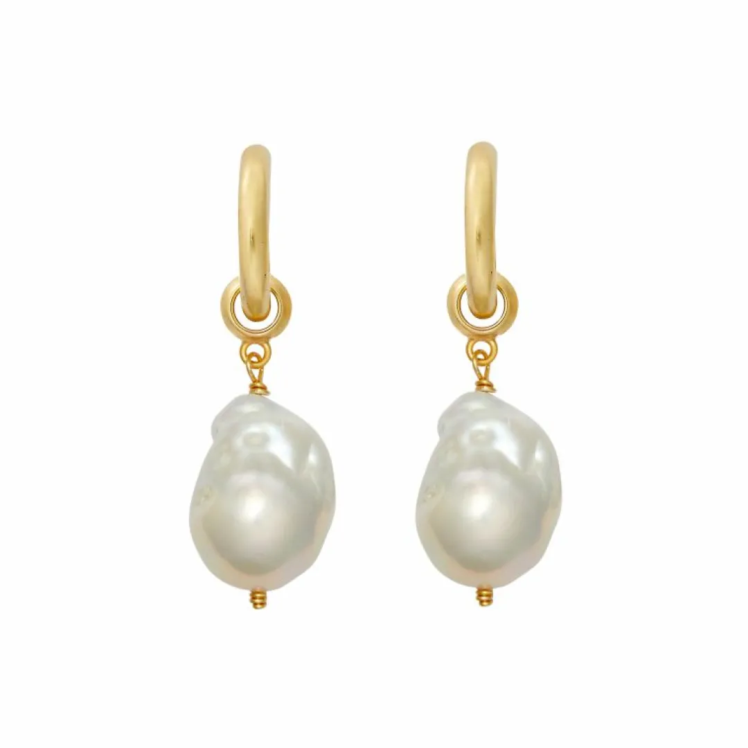 Brinker & Eliza Favorite Pearl Hoops
