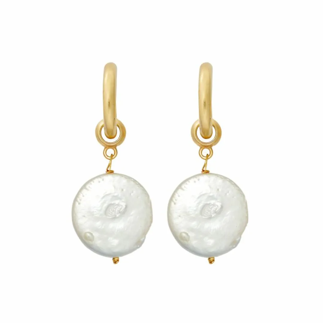 Brinker & Eliza Favorite Pearl Hoops