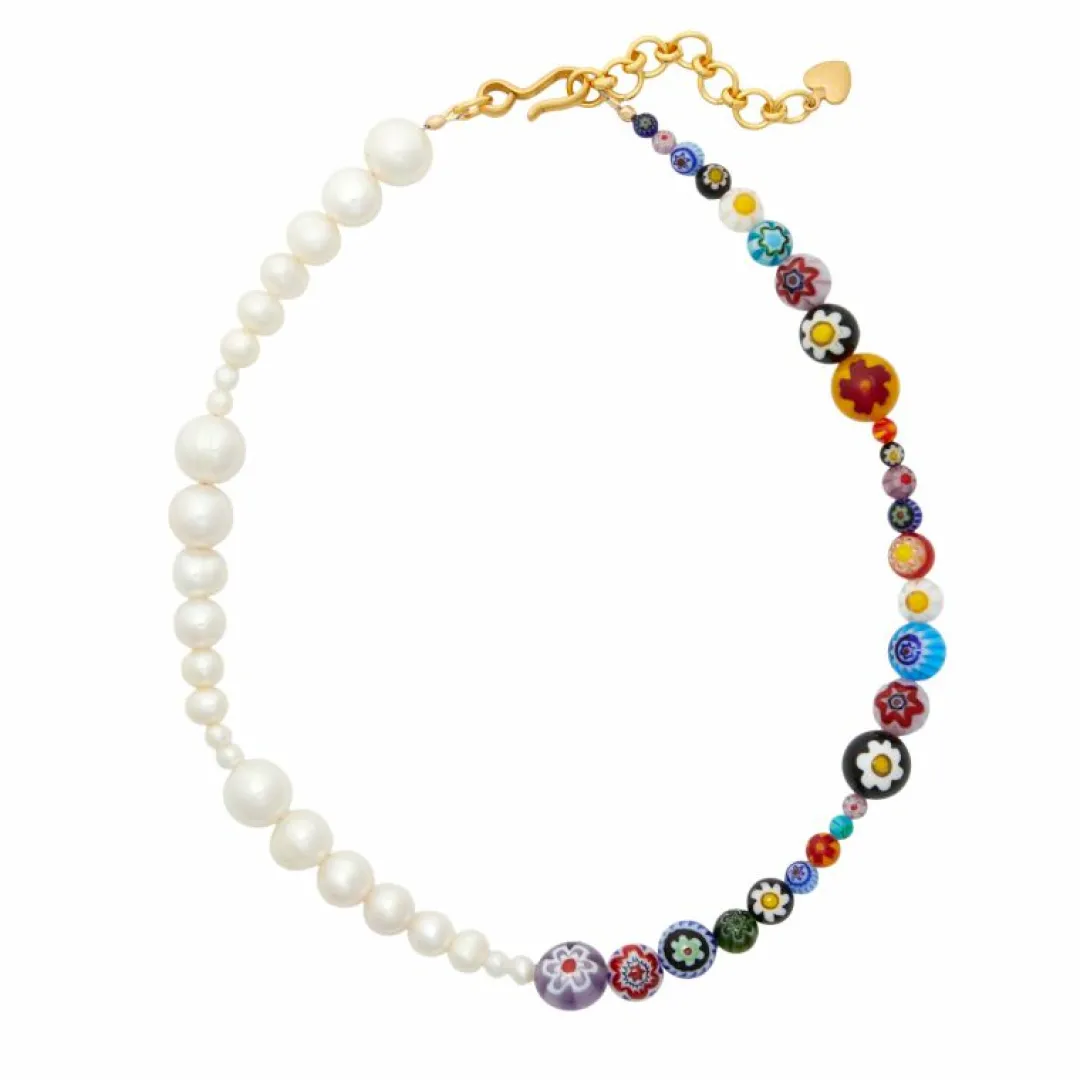 Brinker & Eliza Glass Half Full Necklace