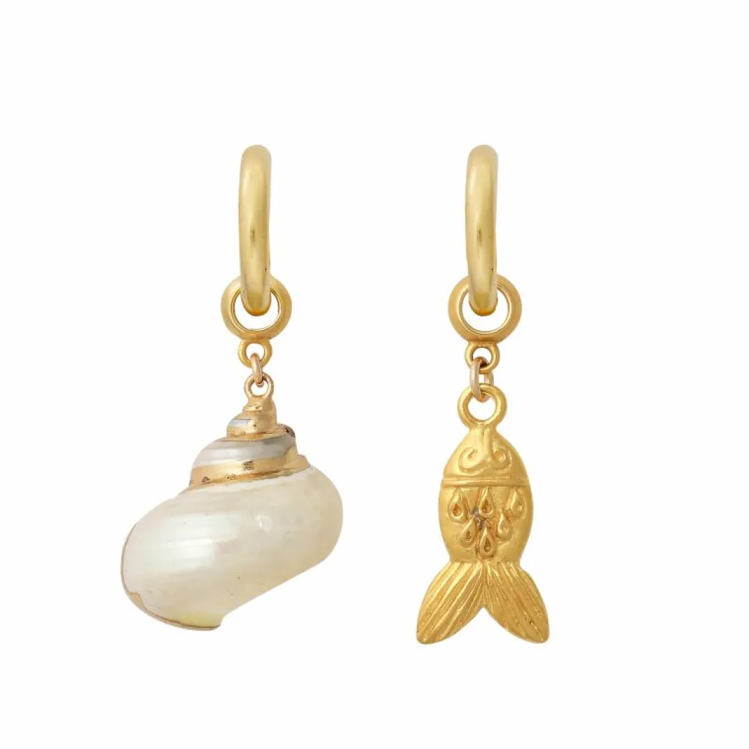 Brinker & Eliza Gold Fish Earring Charm