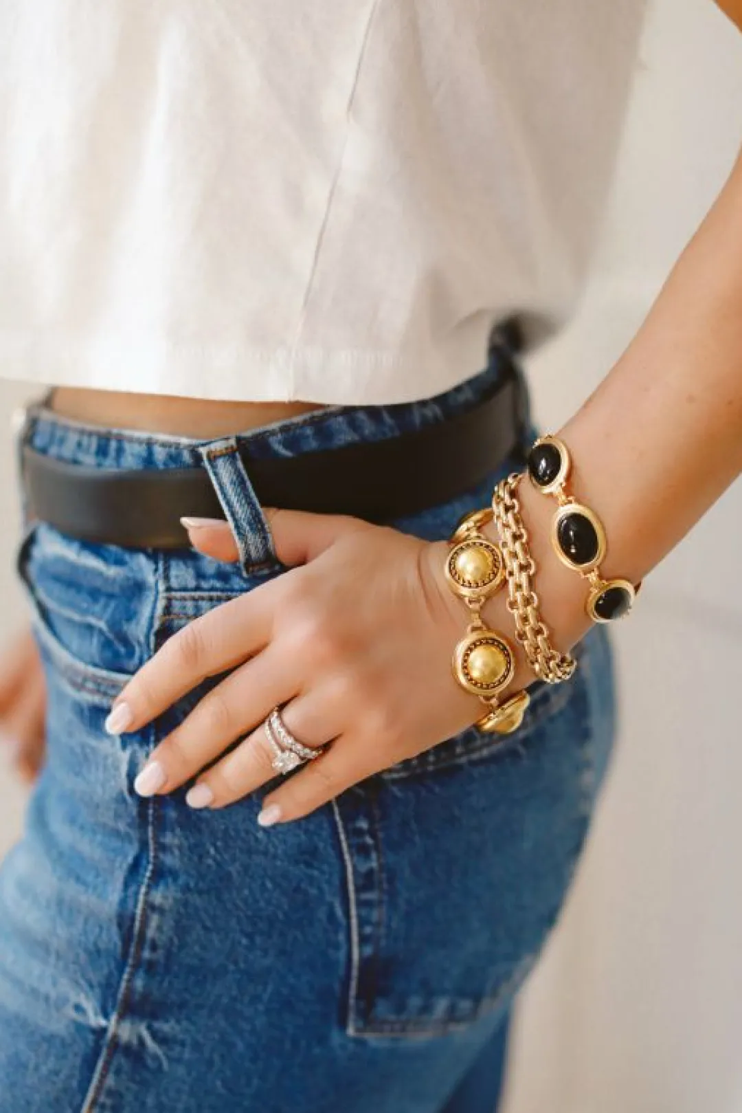 Brinker & Eliza Golden Bubble Bracelet