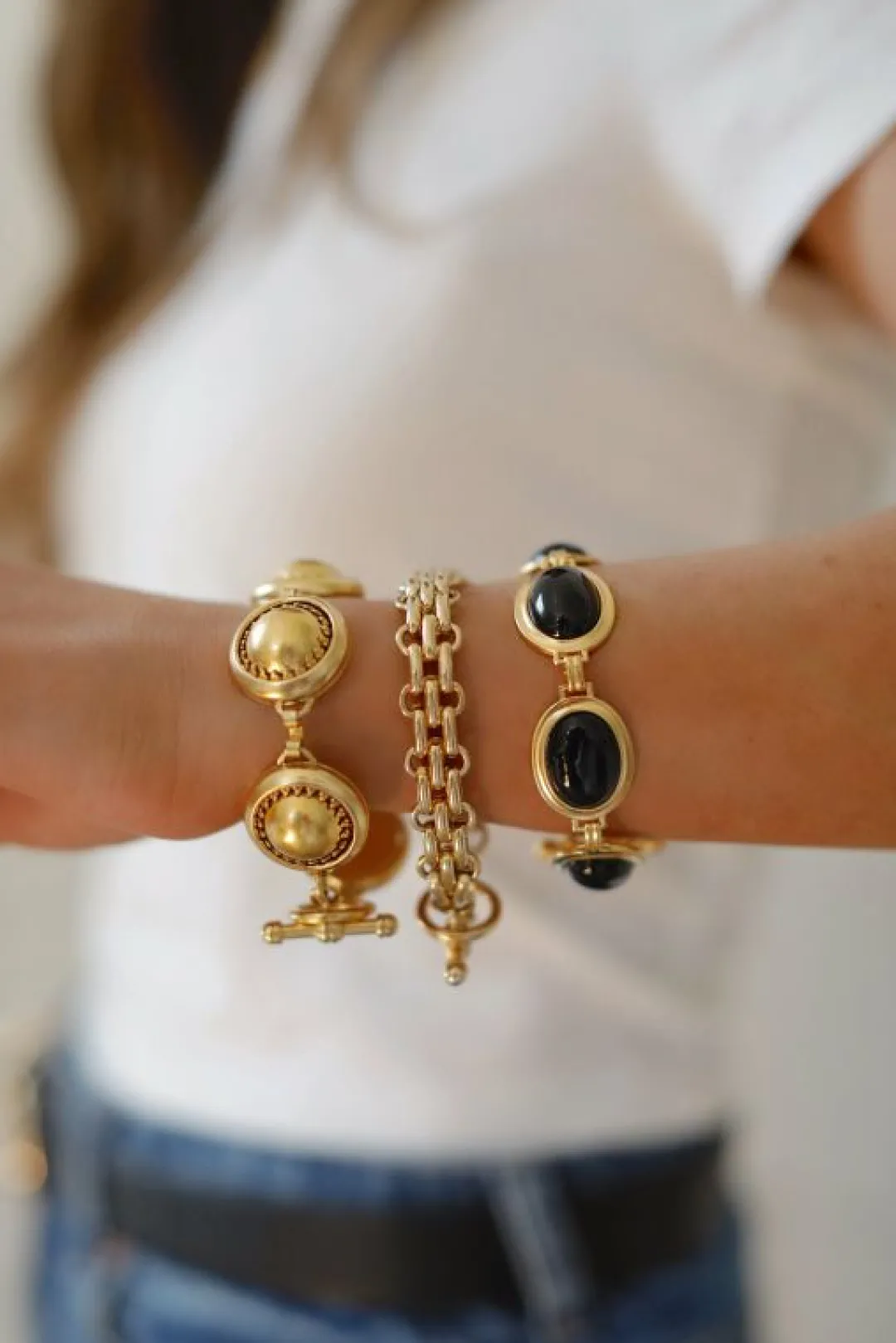 Brinker & Eliza Golden Bubble Bracelet