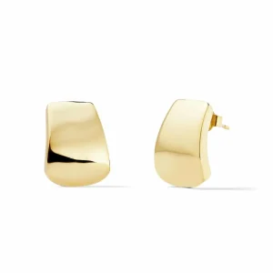Brinker & Eliza 14K Golden Shield Earrings