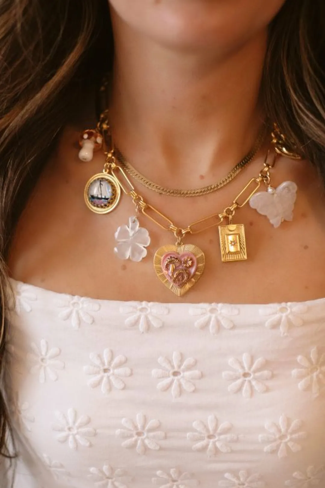 Brinker & Eliza Mischief Managed Charm Necklace