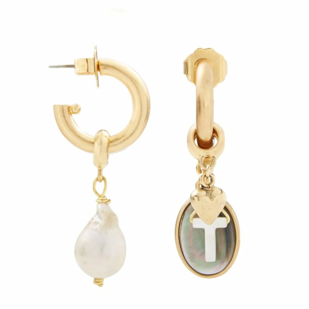 Brinker & Eliza Persona Hoop Earrings