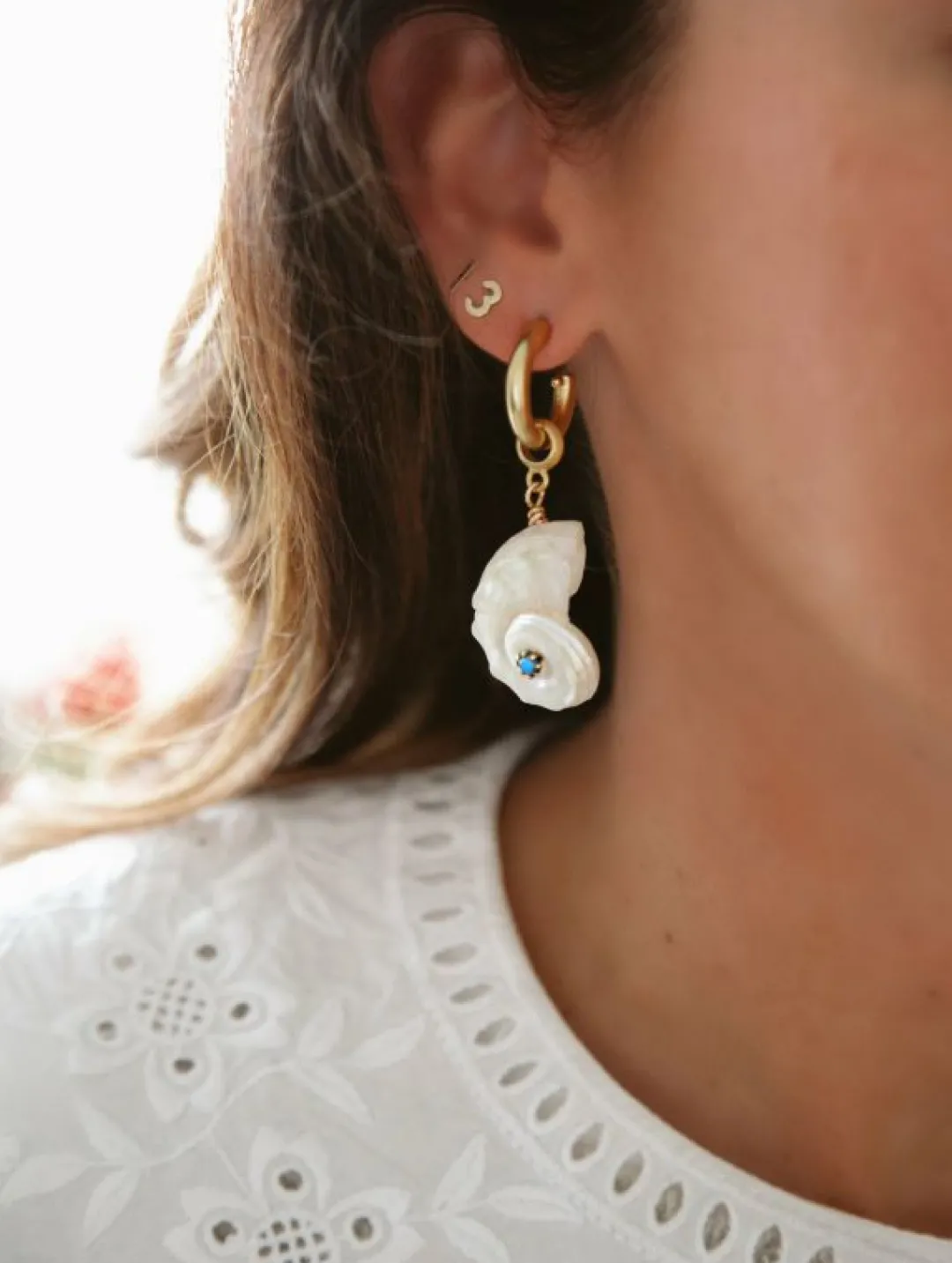 Brinker & Eliza Seashell Earring Charm