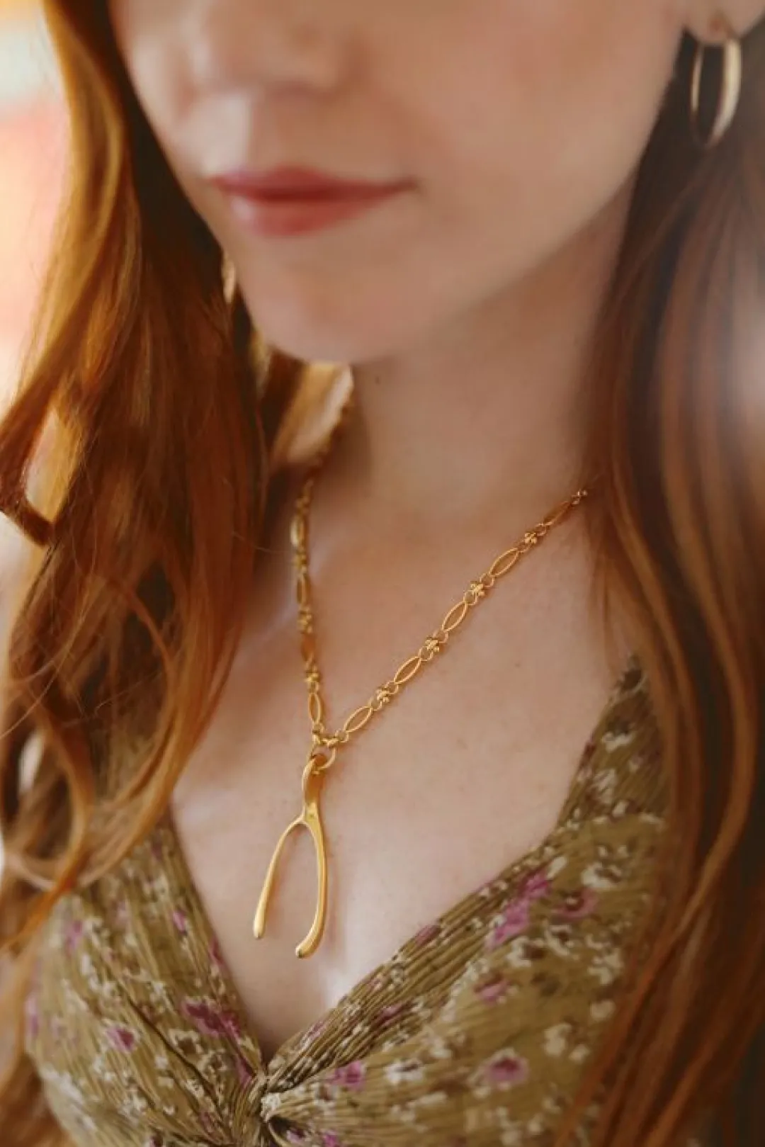 Brinker & Eliza Wishbone Necklace