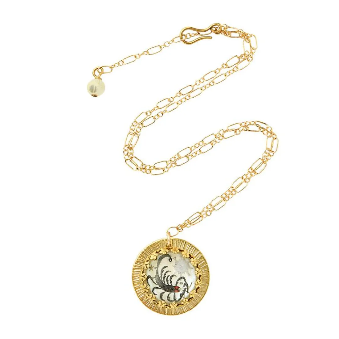 Brinker & Eliza Zodiac Intaglio Necklace