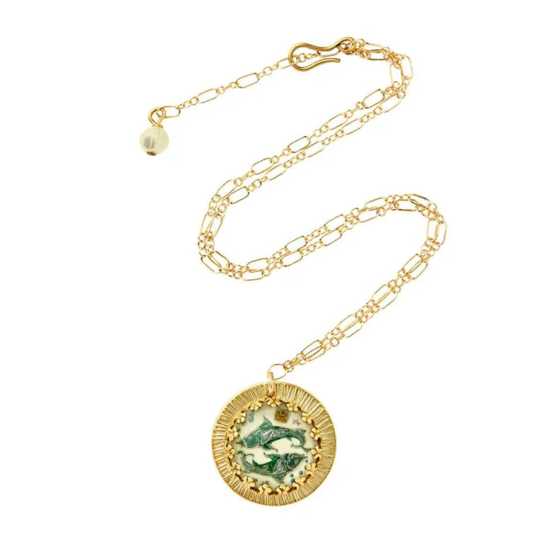Brinker & Eliza Zodiac Intaglio Necklace